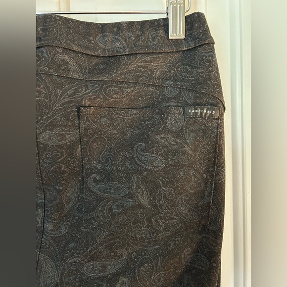 Anthropologie Sanctuary Black Paisley Leggings Size Medium - Picture 5 of 7
